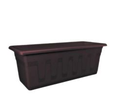 Truhlík Garden plastový hnedý 80 cm