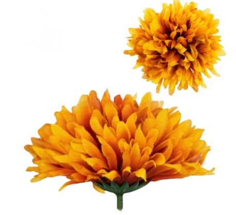 Umelá chryzantéma oranžová 12 cm