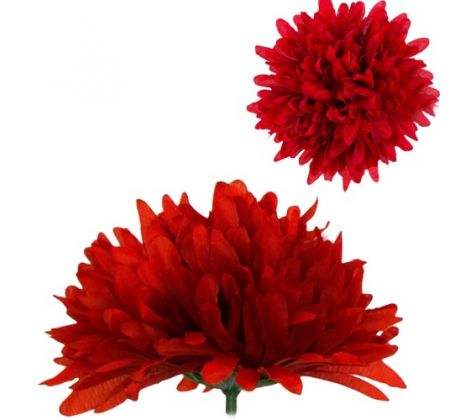 Umelá chryzantéma červená 12 cm