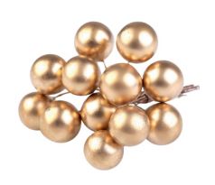 Guličky na drôte zlaté 1,5 cm / 24 ks