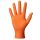Rukavice jednorázové nitrilové oranžové  vel. M / 1 pár