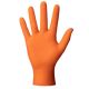 Rukavice jednorázové nitrilové oranžové  vel. XL / 1 pár
