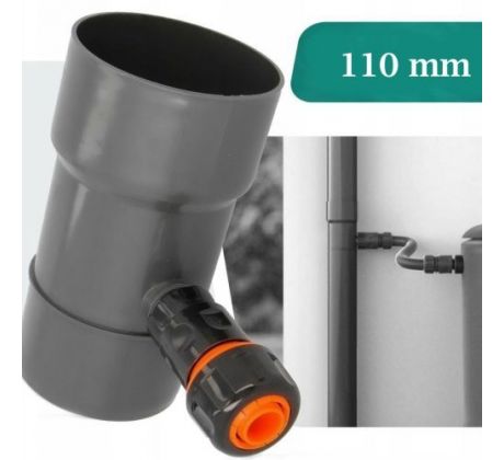 Zberač dažďovej vody antracitový 110 mm