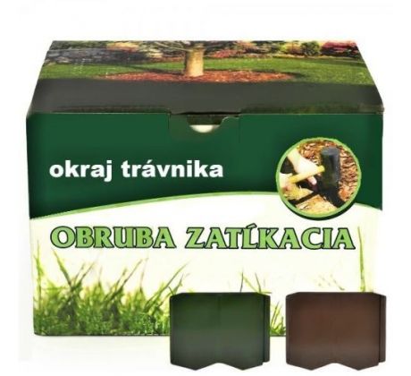 Trávniková obruba zatĺkacia hnedá 1 ks