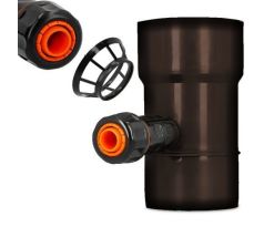 Zberač dažďovej vody hnedý 110 mm