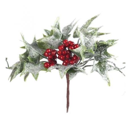 Umelý brečtan s červenými bobuľkami 15 cm