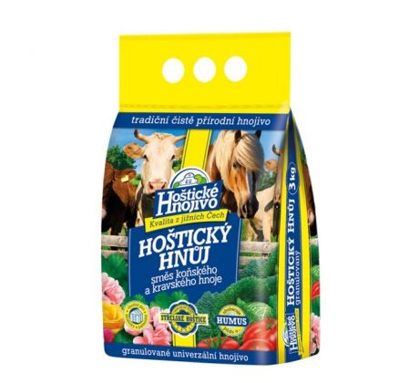 Hoštický hnoj zmes konského a kravského hnoja 3 kg