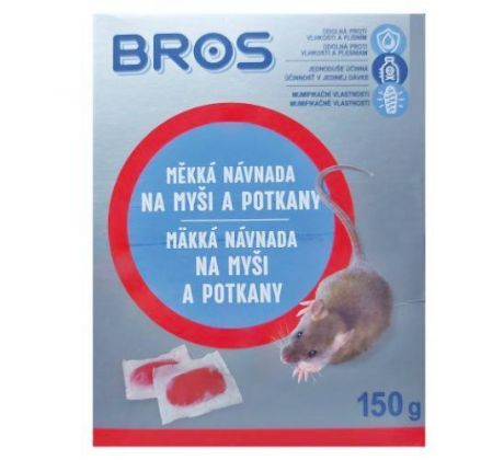 Bros Mäkká návnada na myši a potkany 150 g
