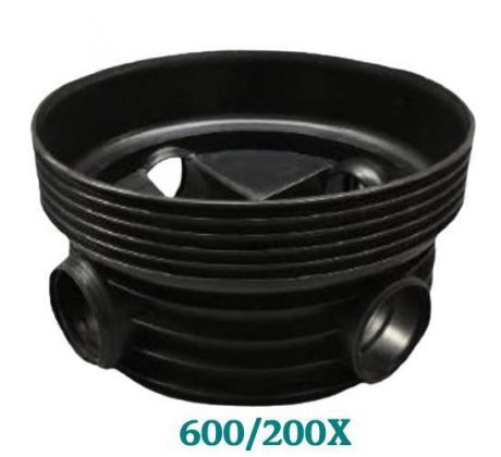 Šachtové dno 600/200X vlnovec