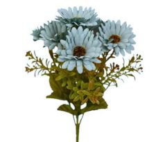 Umelá kytica margarétky modrá 28 cm