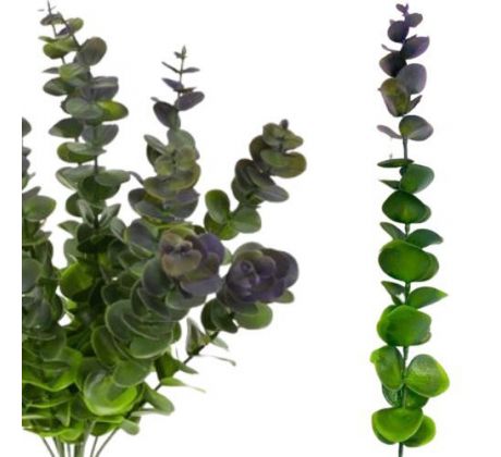 Umelý eukalyptus zelenofialový 48 cm / 1 ks
