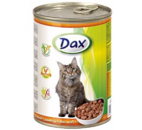 DAX Cat s kuracinou v omáčke 415 g