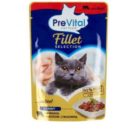 PreVital Fillet hovädzie v omáčke 85 g