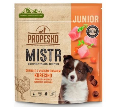 PROPESKO MISTR junior s vysokým obsahom kuracieho 500 g