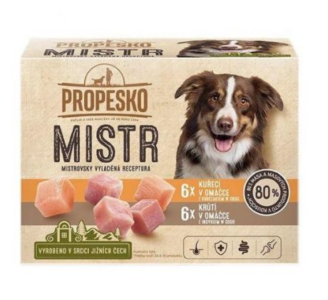PROPESKO MISTR kuracie a morčacie v omáčke 12 x 85 g