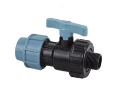 PE Uzatvárací ventil 25 mm x 3/4 " s vonkajším závitom
