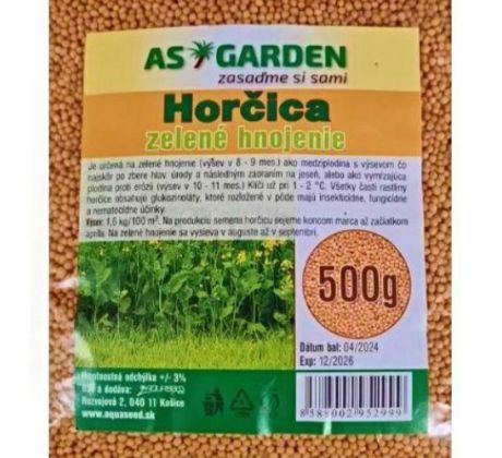 Horčica na zelené hnojenie 500 g