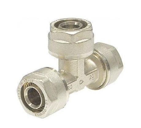 PEX šróbovací T-kus redukovaný 16x20x20