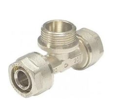 PEX šróbovací T-kus na závit 20x1/2"x20 vonkajší