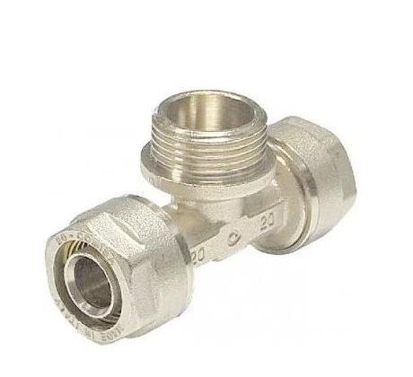 PEX šróbovací T-kus na závit 20x1/2"x20 vonkajší