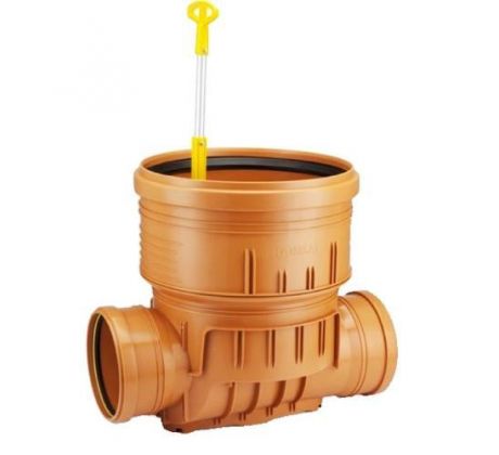 Šachtové dno so spätnou klapkou DN 400/160 na hladkú rúru