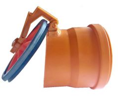 Kanalizačná koncová klapka (žabia) DN 125