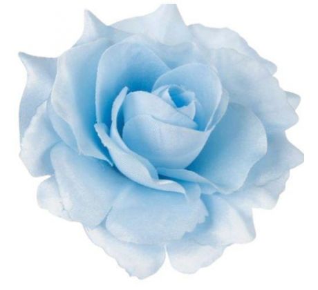 Umelá ruža bledomodrá 11 cm