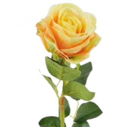 Umelá ruža žltá 58 cm