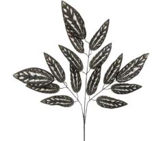 Umelé lístie čiernobiele 72 cm