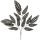 Umelé lístie čiernobiele 72 cm