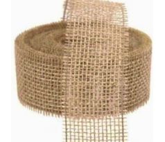 Jutová stuha prírodná hnedá 4 cm / 1 m