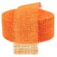 Jutová stuha oranžová 4 cm / 1 m