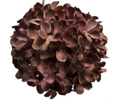 Umelá hortenzia hnedá 20 cm