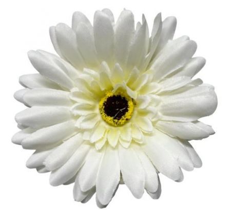 Umelá gerbera biela 10 cm