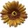 Umelá gerbera hnedá 10 cm