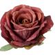 Umelá ruža červenohnedá 7 cm