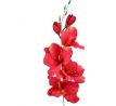 Umelá gladiola saténová červenozelená 54 cm