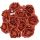 Ružičky červené glitrové 3,5 cm / 12 ks