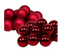 Guličky na drôte červené 2 cm / 24 ks