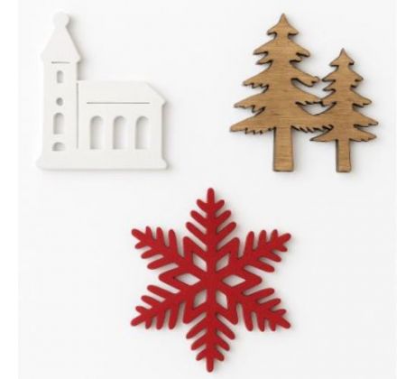 Vianočné dekorácie 12 ks