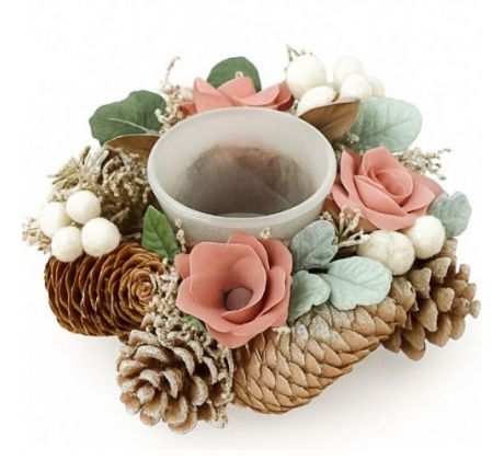 Svietnik so šiškami 17 cm